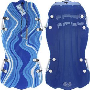 45 Inch Molded Snow Sled (Lime) - Two Riders - Kids Winter Foam Sled - Downhil